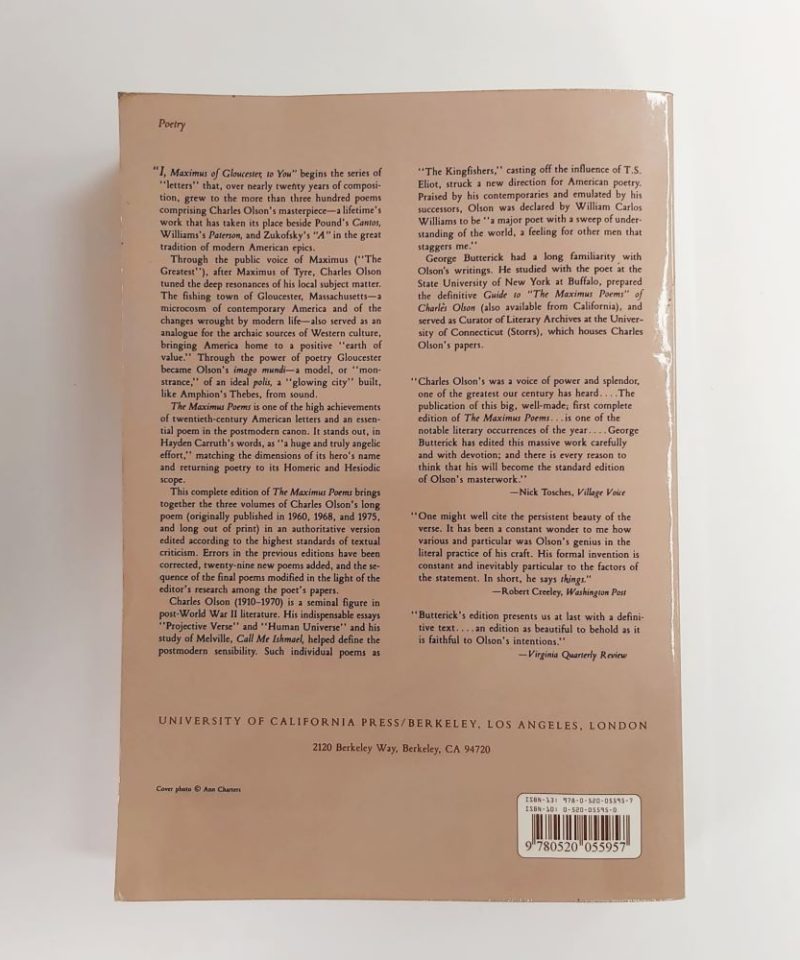 Charles Olson The Maximus Poems (3)