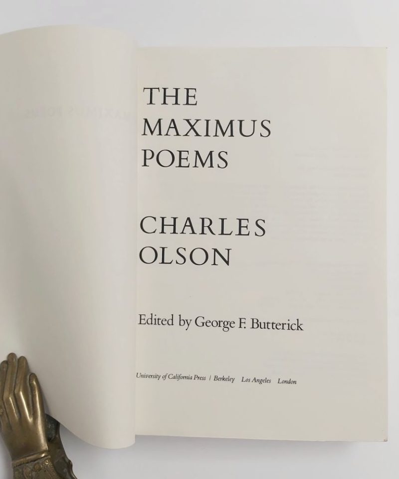 Charles Olson The Maximus Poems (4)