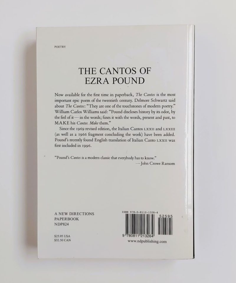 The Cantoes Of Ezra Pound (1)