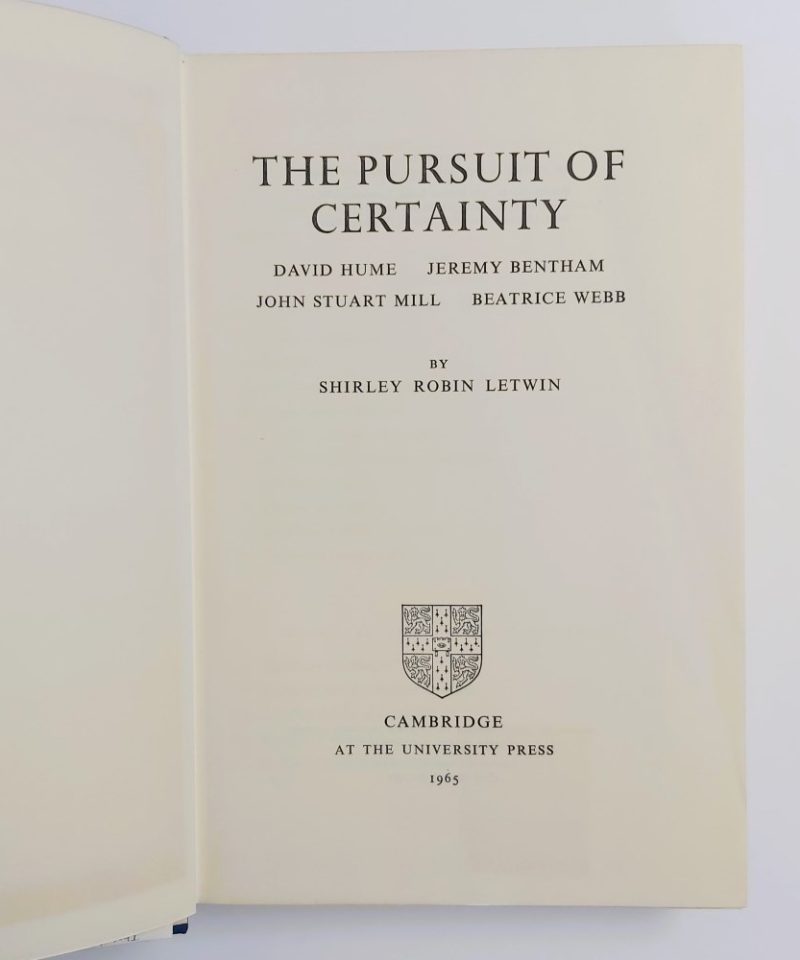 Letwin The Pursuit Of Certainty (1)