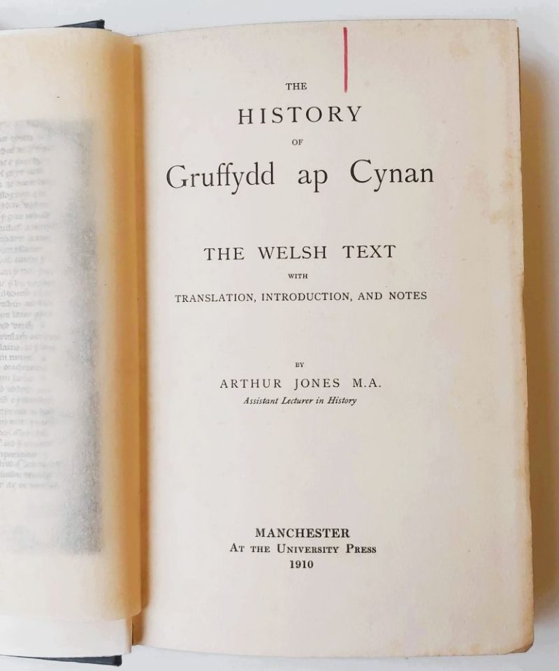 History Gruffydd ap Cynan Jones (1)