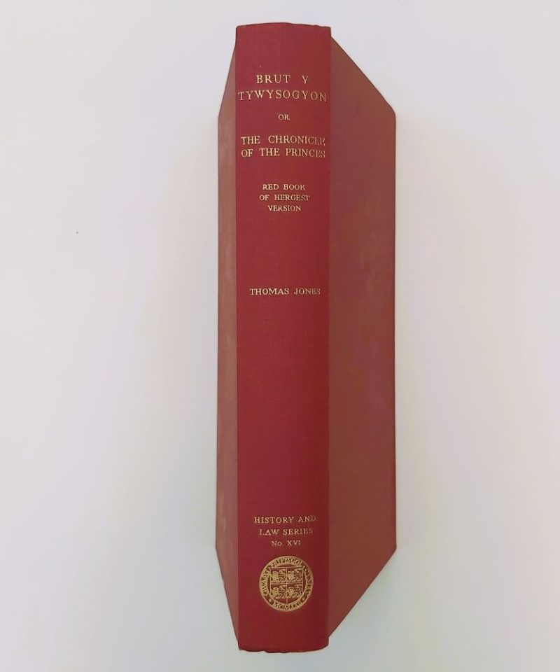 Brut Y Tywysogyon Jones cloth spine of book