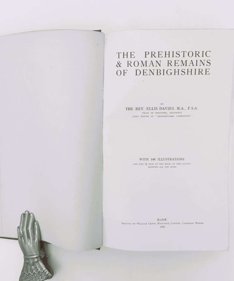 Prehistoric and Roman Remains of Denbighshire Davies (2)a Open title page of the 1929 book
