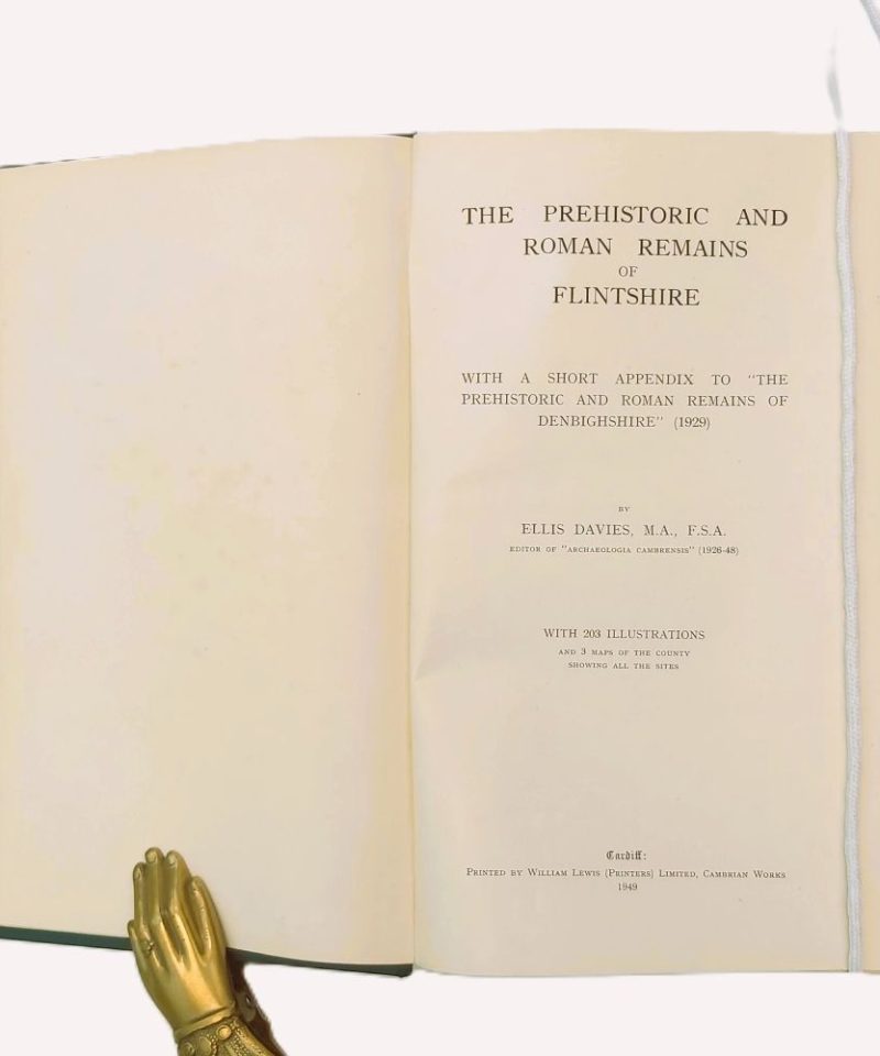 Prehistoric and Roman Remains of Flintshire Davies (5)a Open title page of the 1949 book